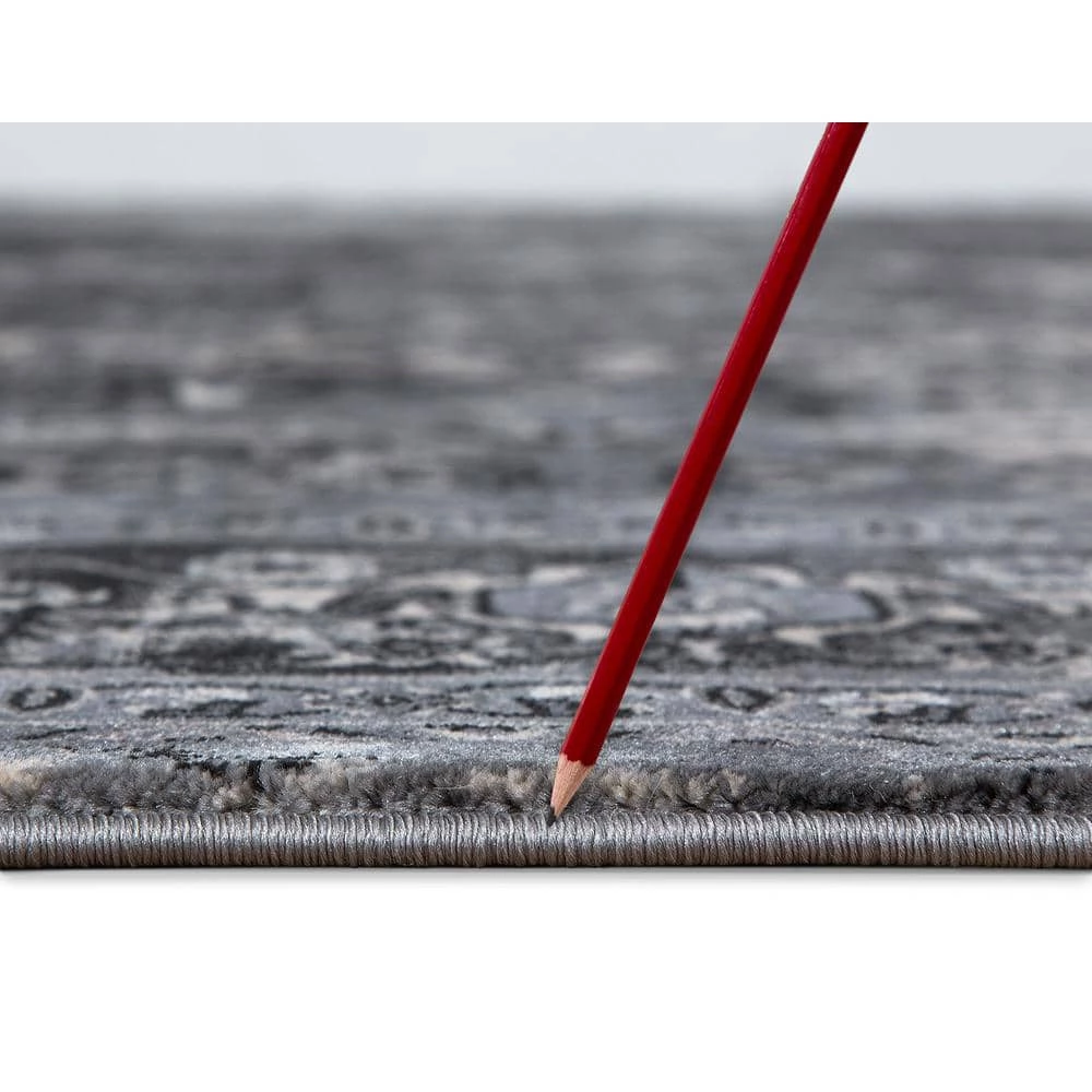 Angora Anthracite 8 ft. x 10 ft. Medallion Area Rug by Home Decorators Collection 8 Angora Anthracite 8 ft. x 10 ft. Medallion Area Rug by Home Decorators Collection - Image 8