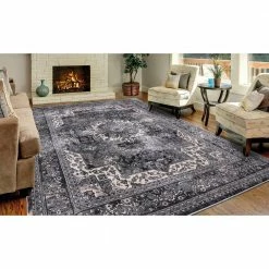 Angora Anthracite 8 ft. x 10 ft. Medallion Area Rug by Home Decorators Collection 17 Angora Anthracite 8 ft. x 10 ft. Medallion Area Rug by Home Decorators Collection -Home Decorators Store anthracite home decorators collection area rugs 27337 4f 1000