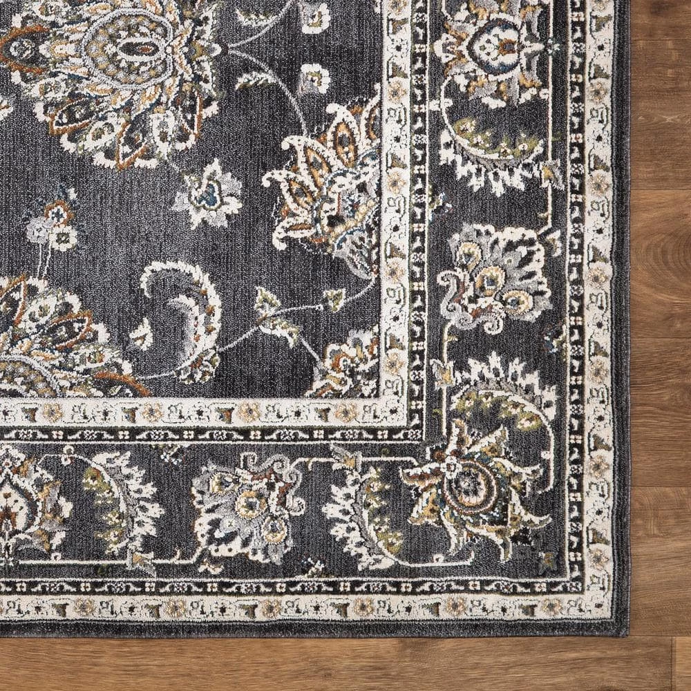 Carlisle Anthracite 5 ft. x 6 ft. 8 in. Area Rug by Home Decorators Collection 3 Carlisle Anthracite 5 ft. x 6 ft. 8 in. Area Rug by Home Decorators Collection - Image 3