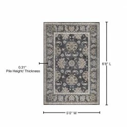 Carlisle Anthracite 5 ft. x 6 ft. 8 in. Area Rug by Home Decorators Collection 17 Carlisle Anthracite 5 ft. x 6 ft. 8 in. Area Rug by Home Decorators Collection -Home Decorators Store anthracite home decorators collection area rugs 39045 76 1000