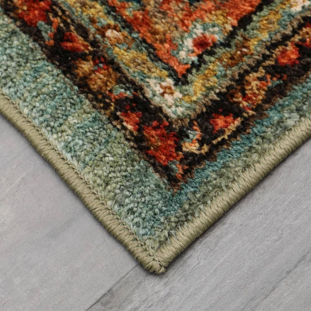 Mariah Aquamarine 2 ft. x 4 ft. Area Rug by Home Decorators Collection 3 Mariah Aquamarine 2 ft. x 4 ft. Area Rug by Home Decorators Collection - Image 3