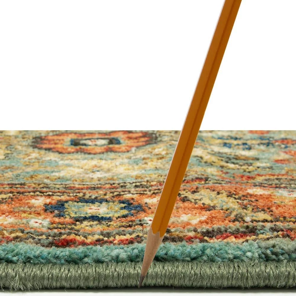 Mariah Aquamarine 2 ft. x 4 ft. Area Rug by Home Decorators Collection 6 Mariah Aquamarine 2 ft. x 4 ft. Area Rug by Home Decorators Collection - Image 6