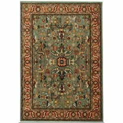 Mariah Aquamarine 5 ft. x 7 ft. Floral Area Rug by Home Decorators Collection