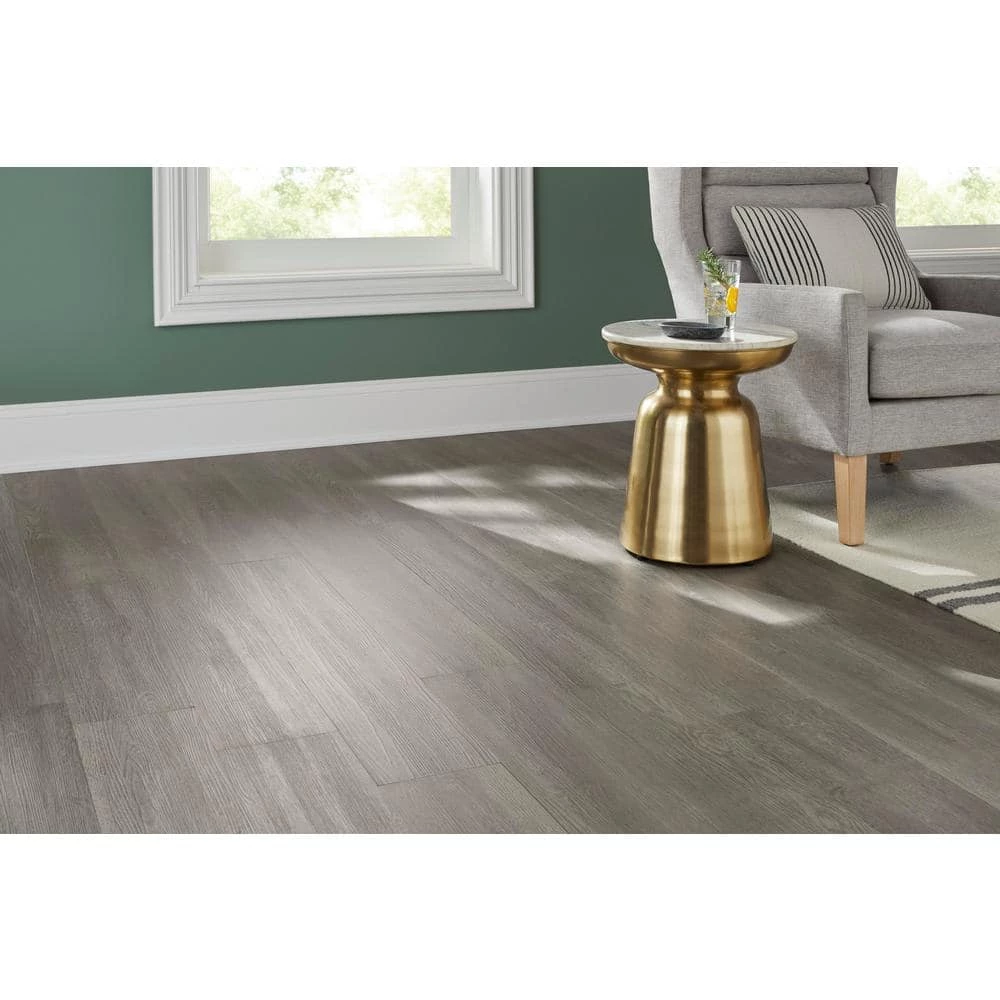 7 in. W x 42 in. L Athabasca Glacier Rigid Core Click Lock Luxury Vinyl Plank Flooring (20.78 sq. ft./case) by Home Decorators Collection 2 7 in. W x 42 in. L Athabasca Glacier Rigid Core Click Lock Luxury Vinyl Plank Flooring (20.78 sq. ft./case) by Home Decorators Collection - Image 2