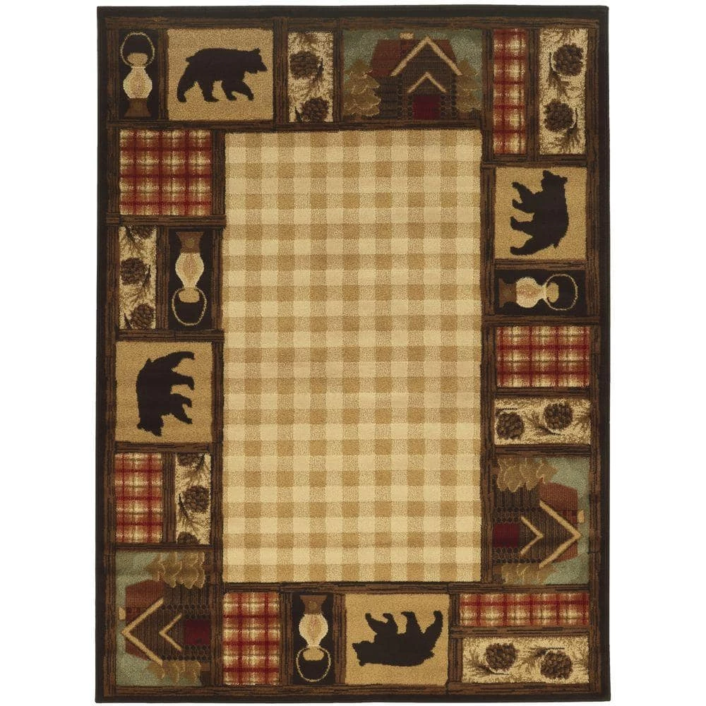 Mountain Top Beige 8 ft. x 10 ft. Cabin Area Rug by Home Decorators Collection 1 Mountain Top Beige 8 ft. x 10 ft. Cabin Area Rug by Home Decorators Collection