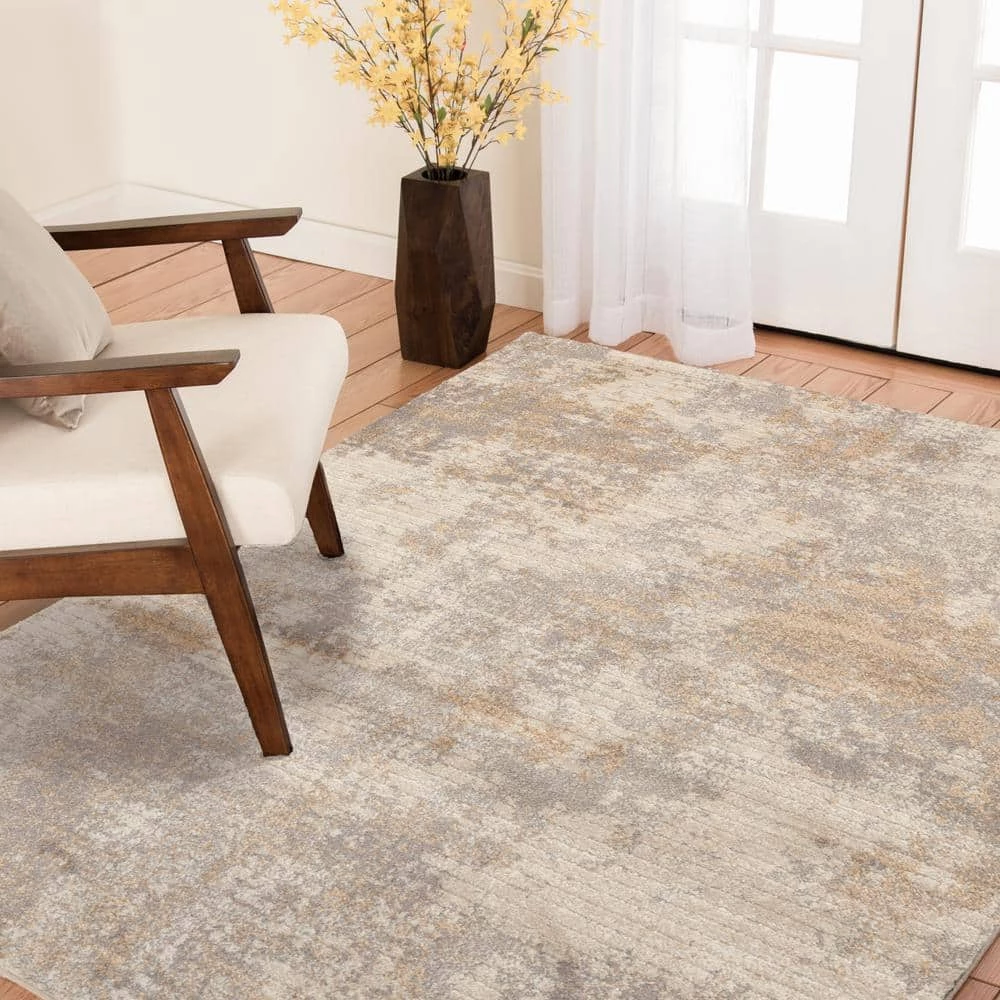 Medina Beige 5 ft. x 7 ft. Abstract Area Rug by Home Decorators Collection 2 Medina Beige 5 ft. x 7 ft. Abstract Area Rug by Home Decorators Collection - Image 2