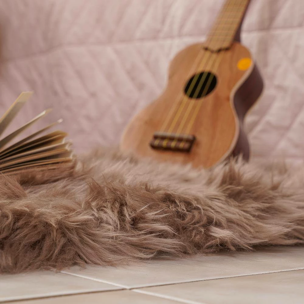 Unshorn Sheepskin Beige 2 ft. x 4 ft. Area Rug by Home Decorators Collection 3 Unshorn Sheepskin Beige 2 ft. x 4 ft. Area Rug by Home Decorators Collection - Image 3