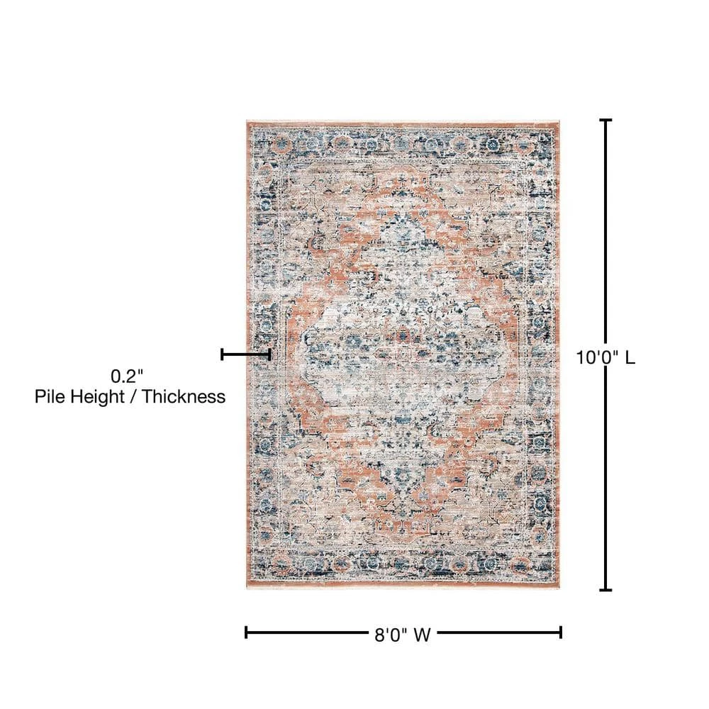 Piper Shaded Snowflakes Beige 8 ft. x 10 ft. Area Rug by Home Decorators Collection 10 Piper Shaded Snowflakes Beige 8 ft. x 10 ft. Area Rug by Home Decorators Collection - Image 10