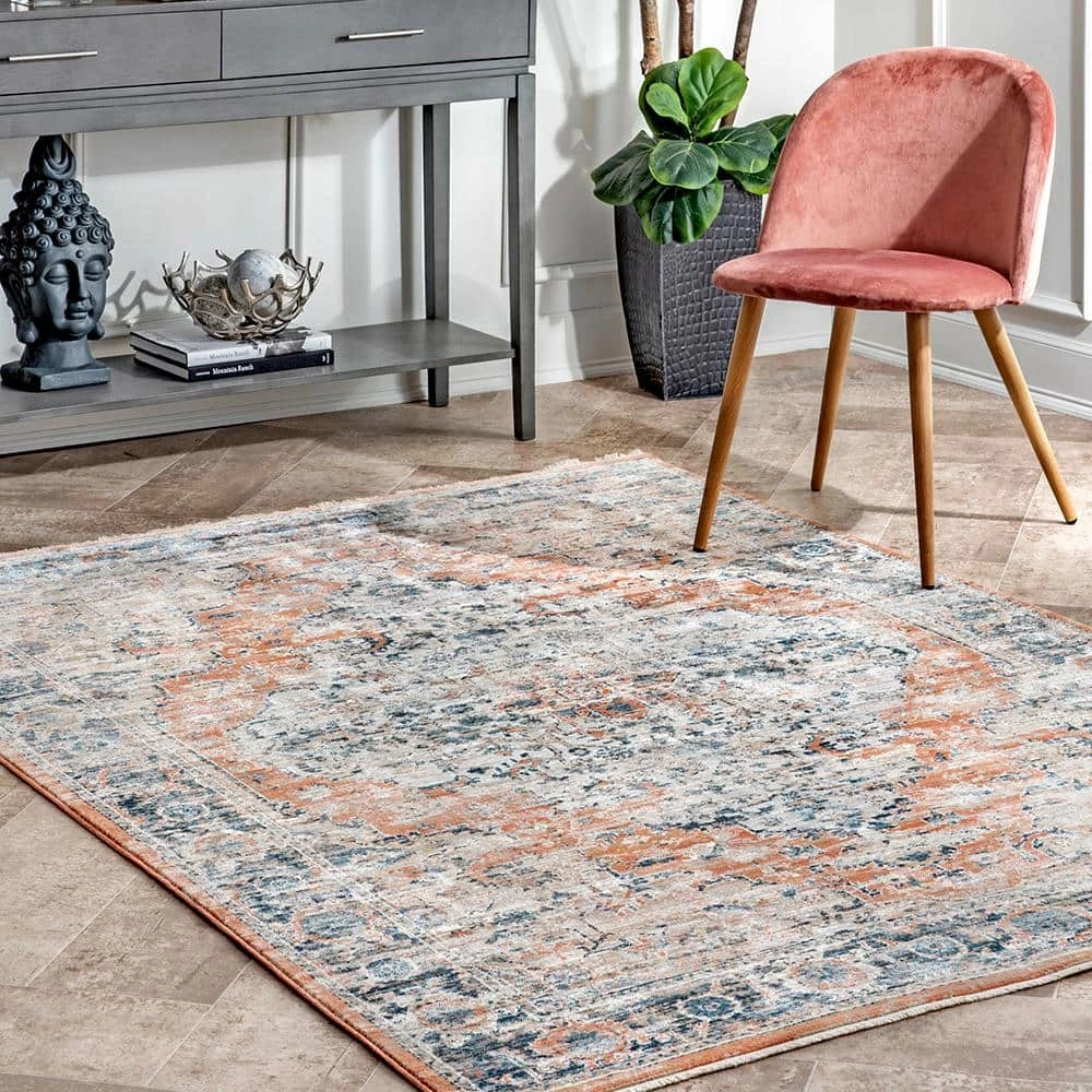 Piper Shaded Snowflakes Beige 8 ft. x 10 ft. Area Rug by Home Decorators Collection 2 Piper Shaded Snowflakes Beige 8 ft. x 10 ft. Area Rug by Home Decorators Collection - Image 2