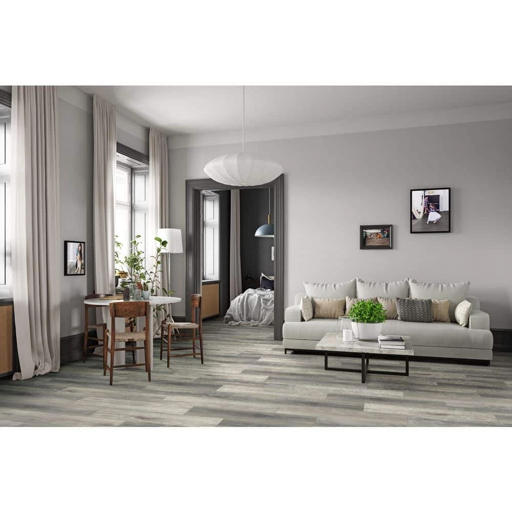 Big Bear Oak 7 in. x 42 in. Rigid Core Click Lock Luxury Vinyl Plank Flooring (20.79 sq. ft./case) by Home Decorators Collection 2 Big Bear Oak 7 in. x 42 in. Rigid Core Click Lock Luxury Vinyl Plank Flooring (20.79 sq. ft./case) by Home Decorators Collection - Image 2