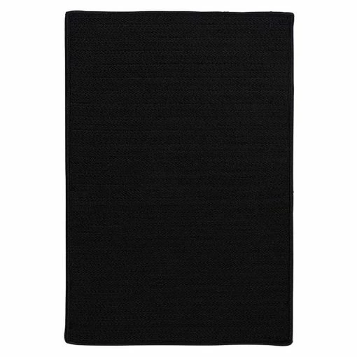 Solid Black 5 ft. x 8 ft. Braided Indoor/Outdoor Area Rug by Home Decorators Collection -Home Decorators Store black home decorators collection outdoor rugs h031r060x096s 64 1000