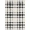 Newburry Black and White 2 ft. x 7 ft. Menswear Polypropylene Area Rug by Home Decorators Collection