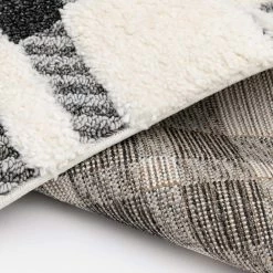 Newburry Black and White 2 ft. x 4 ft. Menswear Polypropylene Area Rug by Home Decorators Collection -Home Decorators Store black white home decorators collection area rugs 5650 290 20hdc 1d 1000