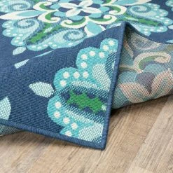 Bayview Blue/Aqua 5 ft 3 in x 7 ft 6 in Outdoor Area Rug by Home Decorators Collection 15 Bayview Blue/Aqua 5 ft 3 in x 7 ft 6 in Outdoor Area Rug by Home Decorators Collection -Home Decorators Store blue aqua home decorators collection outdoor rugs 9526220310 c3 1000