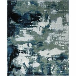 Journey Blue/Green 9 ft. x 13 ft. Area Rug by Home Decorators Collection