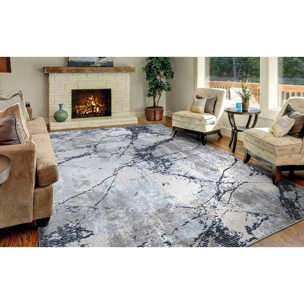 Chloe Blue 5 ft. x 7 ft. Area Rug by Home Decorators Collection 8 Chloe Blue 5 ft. x 7 ft. Area Rug by Home Decorators Collection - Image 8