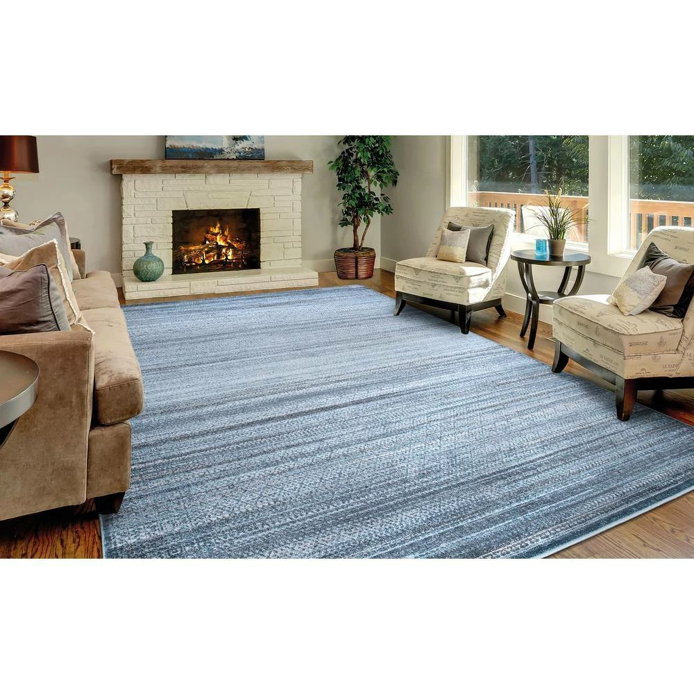 Briar Blue 8 ft. x 10 ft. Area Rug by Home Decorators Collection 8 Briar Blue 8 ft. x 10 ft. Area Rug by Home Decorators Collection - Image 8