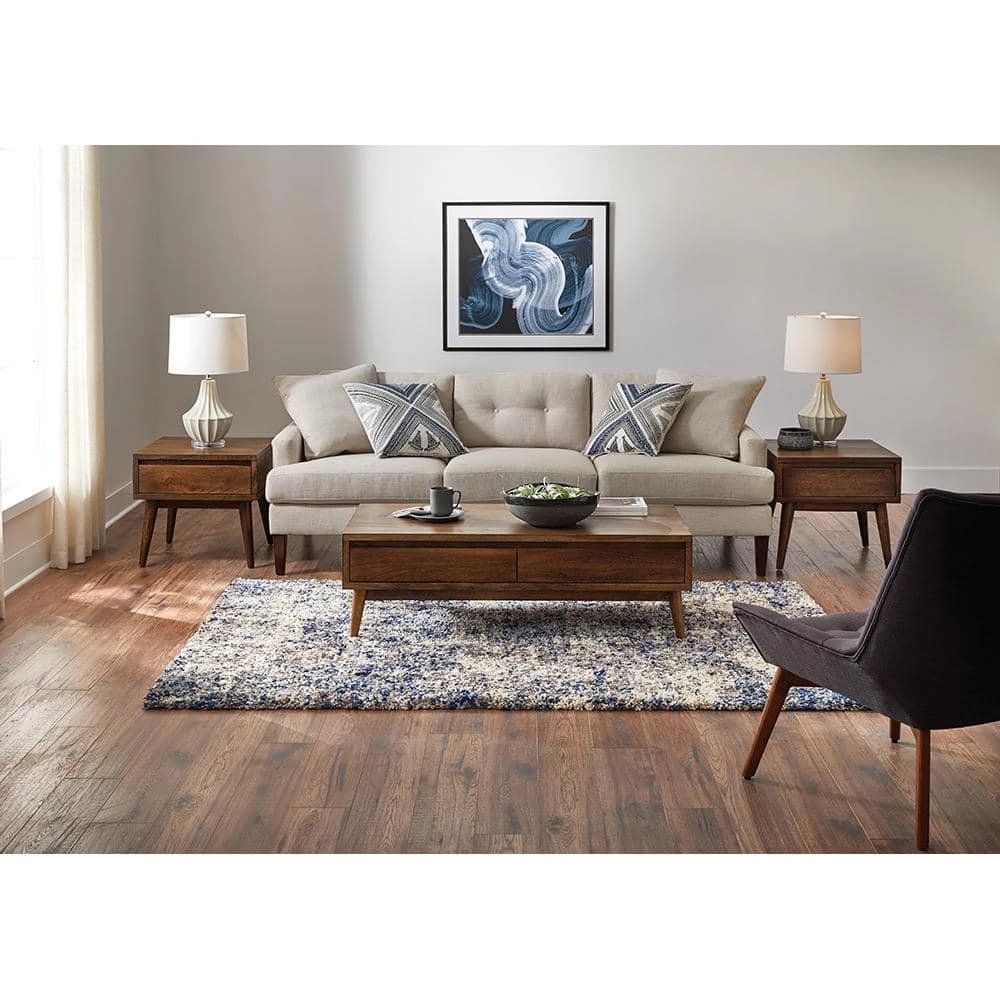 Nordic Blue 10 ft. x 13 ft. Abstract Shag Area Rug by Home Decorators Collection 2 Nordic Blue 10 ft. x 13 ft. Abstract Shag Area Rug by Home Decorators Collection - Image 2