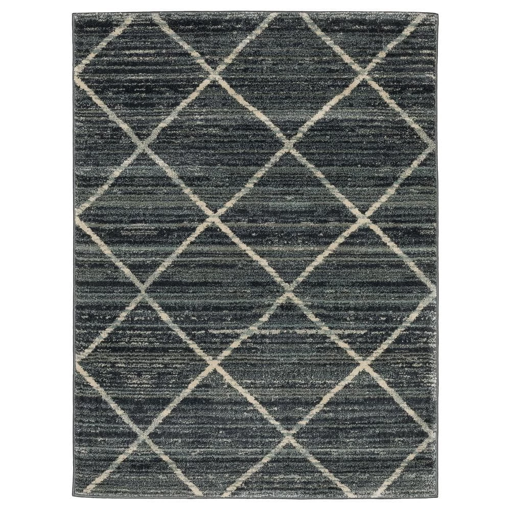 Luciana Blue 7 ft. x 10 ft. Geometric Area Rug by Home Decorators Collection 1 Luciana Blue 7 ft. x 10 ft. Geometric Area Rug by Home Decorators Collection