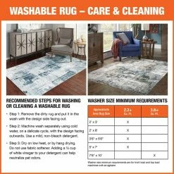 Harmony Machine Washable Blue 7 ft. 6 in. x 10 ft. Abstract Polyester Indoor Area Rug by Home Decorators Collection -Home Decorators Store blue home decorators collection area rugs 592463 a0 1000