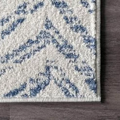 Rosanne Geometric Herringbone Blue 8 ft. x 10 ft. Area Rug by Home Decorators Collection -Home Decorators Store blue home decorators collection area rugs rzbd94a 8010 44 1000