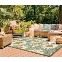 Jubilee Blue White 7 ft. x 10 ft. Indoor/Outdoor Area Rug by Home Decorators Collection 27 Jubilee Blue White 7 ft. x 10 ft. Indoor/Outdoor Area Rug by Home Decorators Collection -Home Decorators Store blue home decorators collection outdoor rugs 0564230310 31 1000