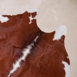 Natural Cowhide Brown and White 5 ft. x 7 ft. Animal Shape Area Rug by Home Decorators Collection -Home Decorators Store brown and white home decorators collection area rugs v301000001brwh 1d 1000