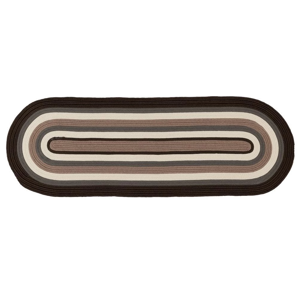 Frontier 2 ft. x 10 ft. Brown Braided Runner Rug by Home Decorators Collection 1 Frontier 2 ft. x 10 ft. Brown Braided Runner Rug by Home Decorators Collection