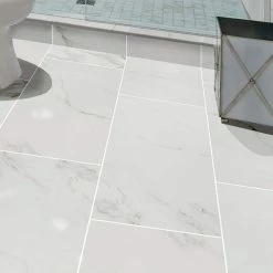 Carrara 12 in. x 24 in. Polished Porcelain Floor and Wall Tile (2 sq. ft./Each) by Home Decorators Collection -Home Decorators Store carrara home decorators collection porcelain tile nhdcarr1224p 40 1000