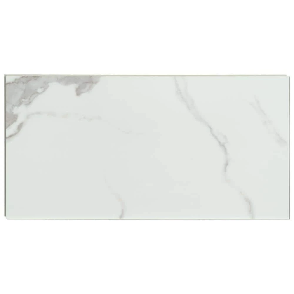 Carrara Luciano 11.81 in. W x 23.62 in. L Rigid Core Click Lock Luxury Vinyl Tile Flooring (19.37 sq. ft./case) by Home Decorators Collection 4 Carrara Luciano 11.81 in. W x 23.62 in. L Rigid Core Click Lock Luxury Vinyl Tile Flooring (19.37 sq. ft./case) by Home Decorators Collection - Image 4