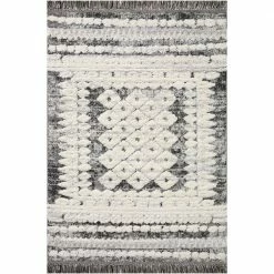 Jerome CHARCOAL / IVORY 3 ft. 11 in. x 5 ft. 7 in. Abstract Polypropylene/Polyester Area Rug by Home Decorators Collection -Home Decorators Store charcoal ivory home decorators collection area rugs 885369577901 a0 1000