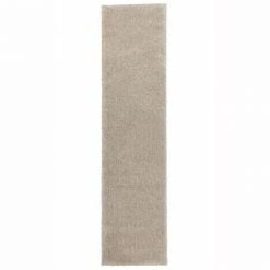 Ethereal Shag Cream Beige 2 ft. x 8 ft. Indoor Runner Rug by Home Decorators Collection