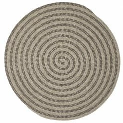 Charmed Dark Gray 5 ft. x 5 ft. Round Braided Area Rug by Home Decorators Collection