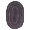 Newport Harbor Dark Multi 8 ft. x 10 ft. Oval Braided Area Rug by Home Decorators Collection