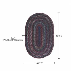 Newport Harbor Dark Multi 8 ft. x 10 ft. Oval Braided Area Rug by Home Decorators Collection 6 Newport Harbor Dark Multi 8 ft. x 10 ft. Oval Braided Area Rug by Home Decorators Collection -Home Decorators Store dark multi home decorators collection area rugs 4534430920 76 1000