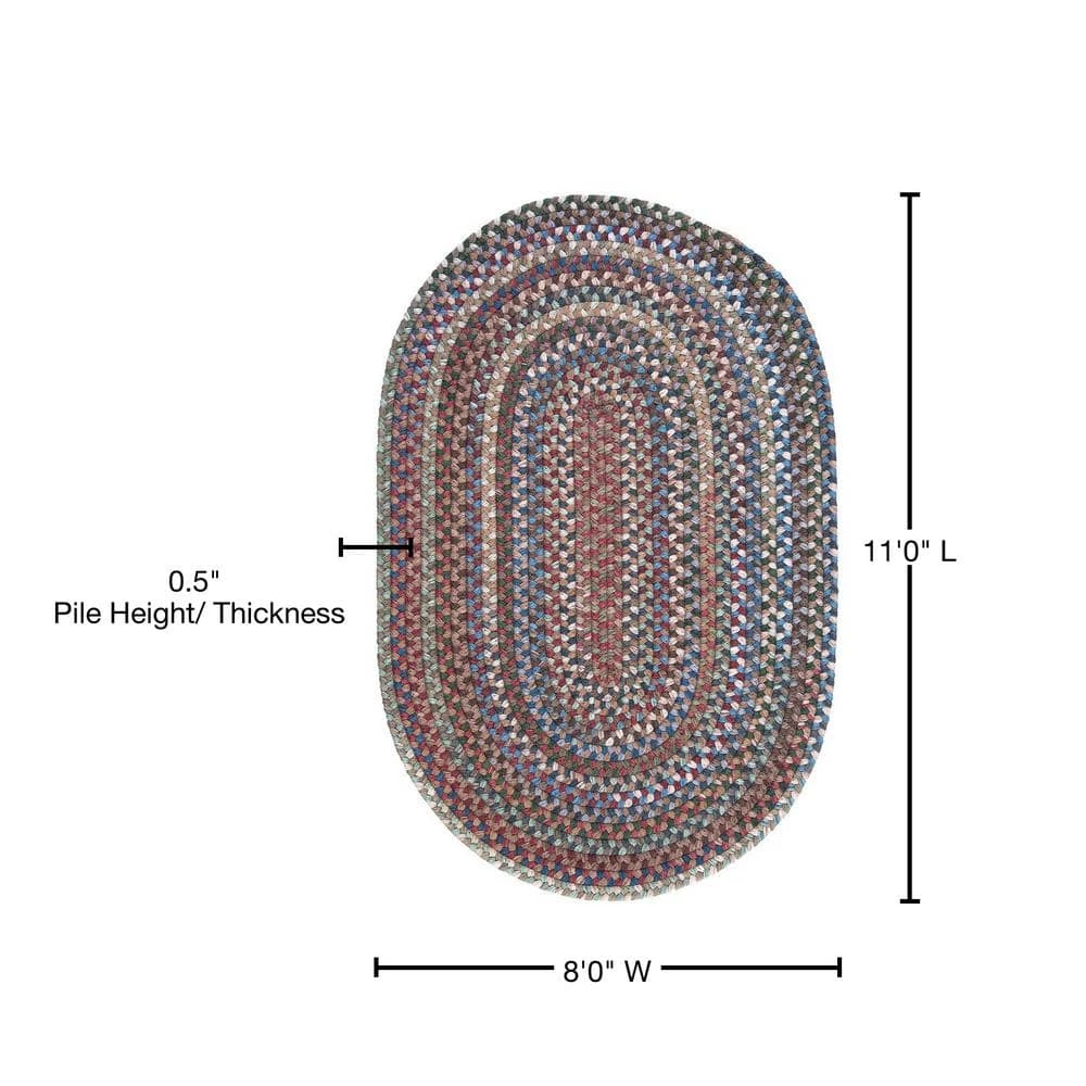 Cage Dusk 8 ft. x 11 ft. Oval Braided Area Rug by Home Decorators Collection 7 Cage Dusk 8 ft. x 11 ft. Oval Braided Area Rug by Home Decorators Collection - Image 7