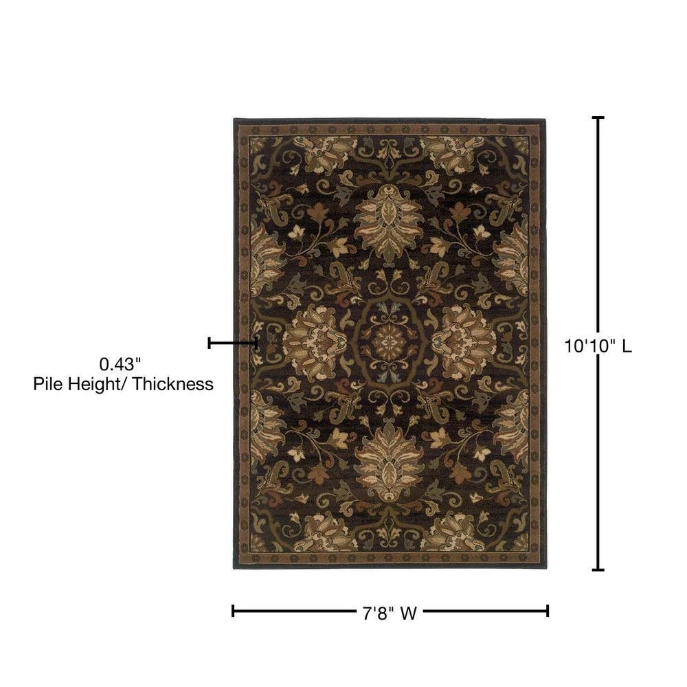 Eastgate Espresso 8 ft. x 11 ft. Area Rug by Home Decorators Collection 10 Eastgate Espresso 8 ft. x 11 ft. Area Rug by Home Decorators Collection - Image 10