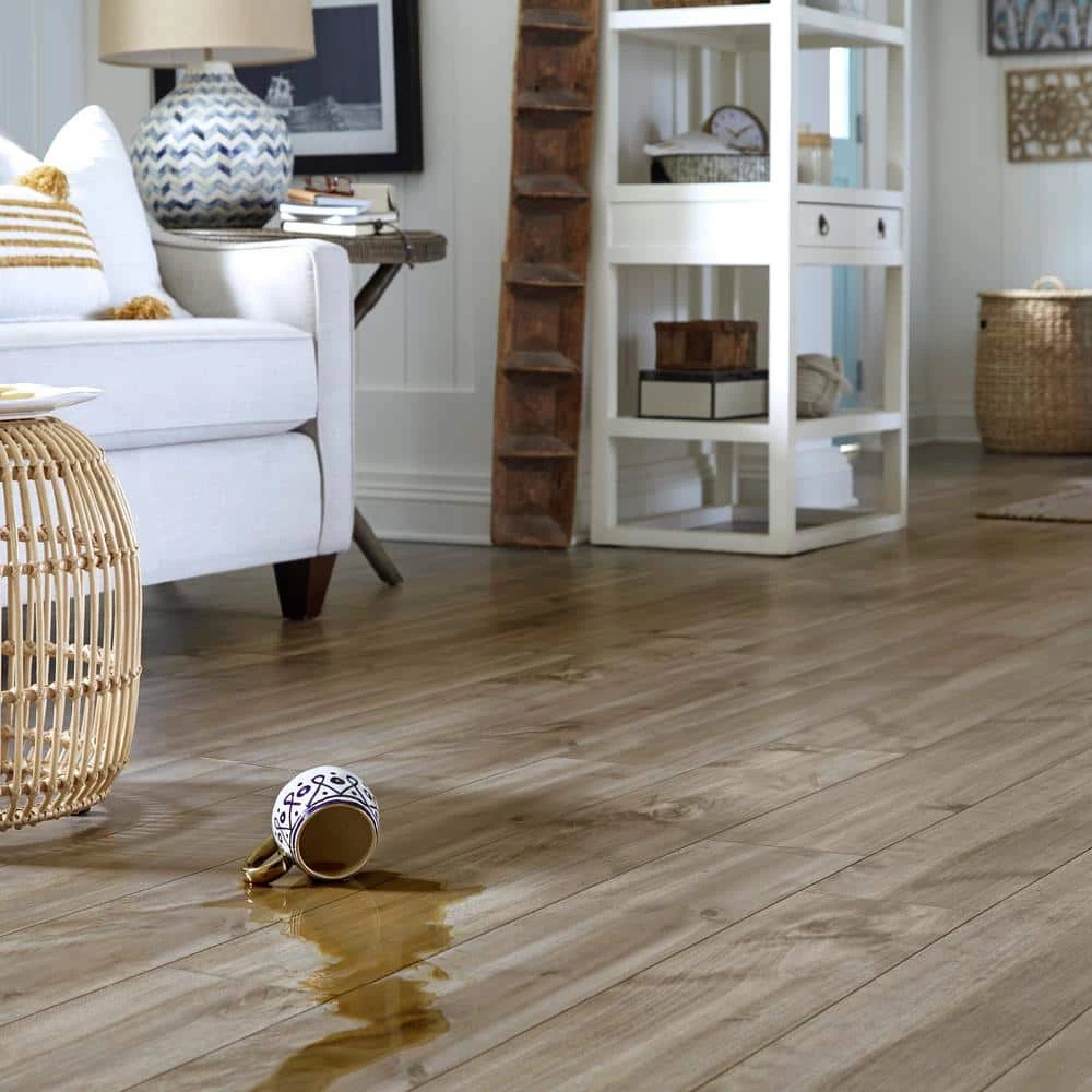 Ghost Ship Maple 7-1/2 in. W Water Resistant Laminate Wood Flooring (947.6 sq. ft./pallet) by Home Decorators Collection 5 Ghost Ship Maple 7-1/2 in. W Water Resistant Laminate Wood Flooring (947.6 sq. ft./pallet) by Home Decorators Collection - Image 5