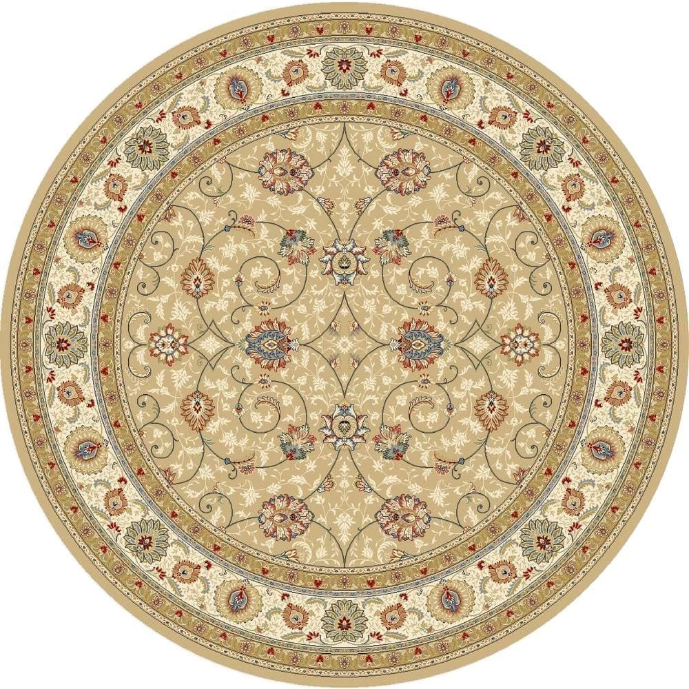 Vaughan Light Gold/Ivory 5 ft. x 5 ft. Round Indoor Area Rug by Home Decorators Collection 1 Vaughan Light Gold/Ivory 5 ft. x 5 ft. Round Indoor Area Rug by Home Decorators Collection
