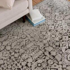 Skyline Gray 5 ft. x 7 ft.Floral Area Rug by Home Decorators Collection -Home Decorators Store gray home decorators collection area rugs 2838yc57hd 200 4f 1000