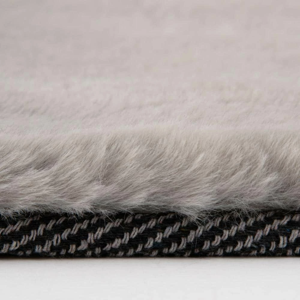 Piper Grey 7 ft. x 9 ft. Solid Polyester Area Rug by Home Decorators Collection 3 Piper Grey 7 ft. x 9 ft. Solid Polyester Area Rug by Home Decorators Collection - Image 3