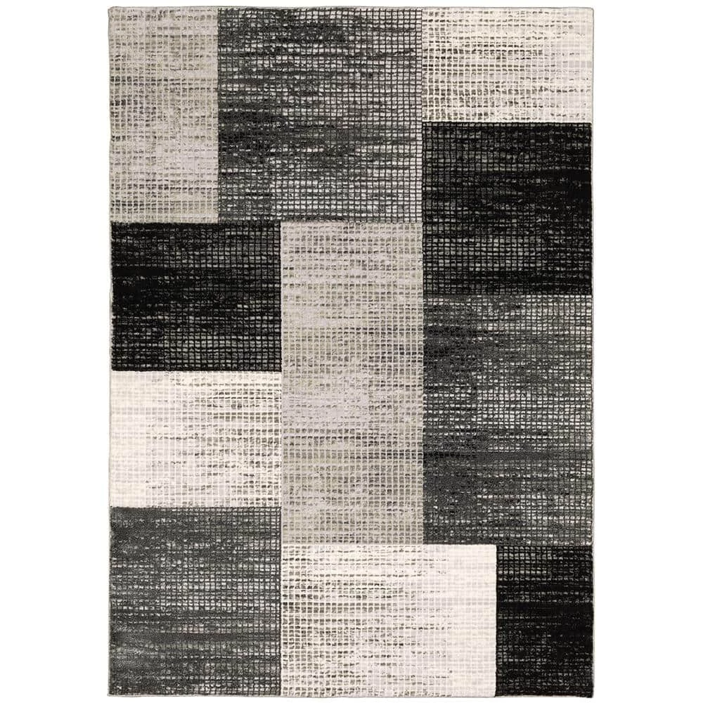 Paramount Gray 7 ft. x 10 ft. Geometric Area Rug by Home Decorators Collection 1 Paramount Gray 7 ft. x 10 ft. Geometric Area Rug by Home Decorators Collection