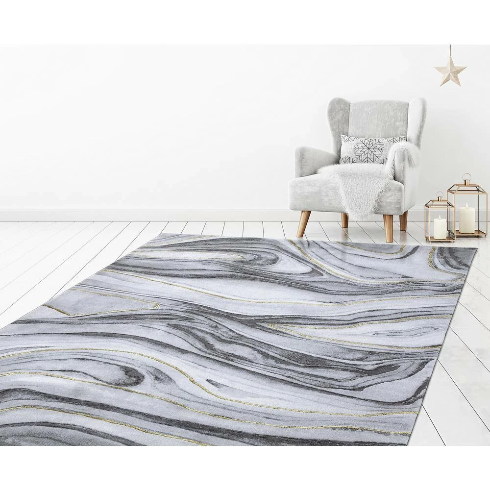 Matthew Grey 8 ft. x 10 ft. Area Rug by Home Decorators Collection 7 Matthew Grey 8 ft. x 10 ft. Area Rug by Home Decorators Collection - Image 7