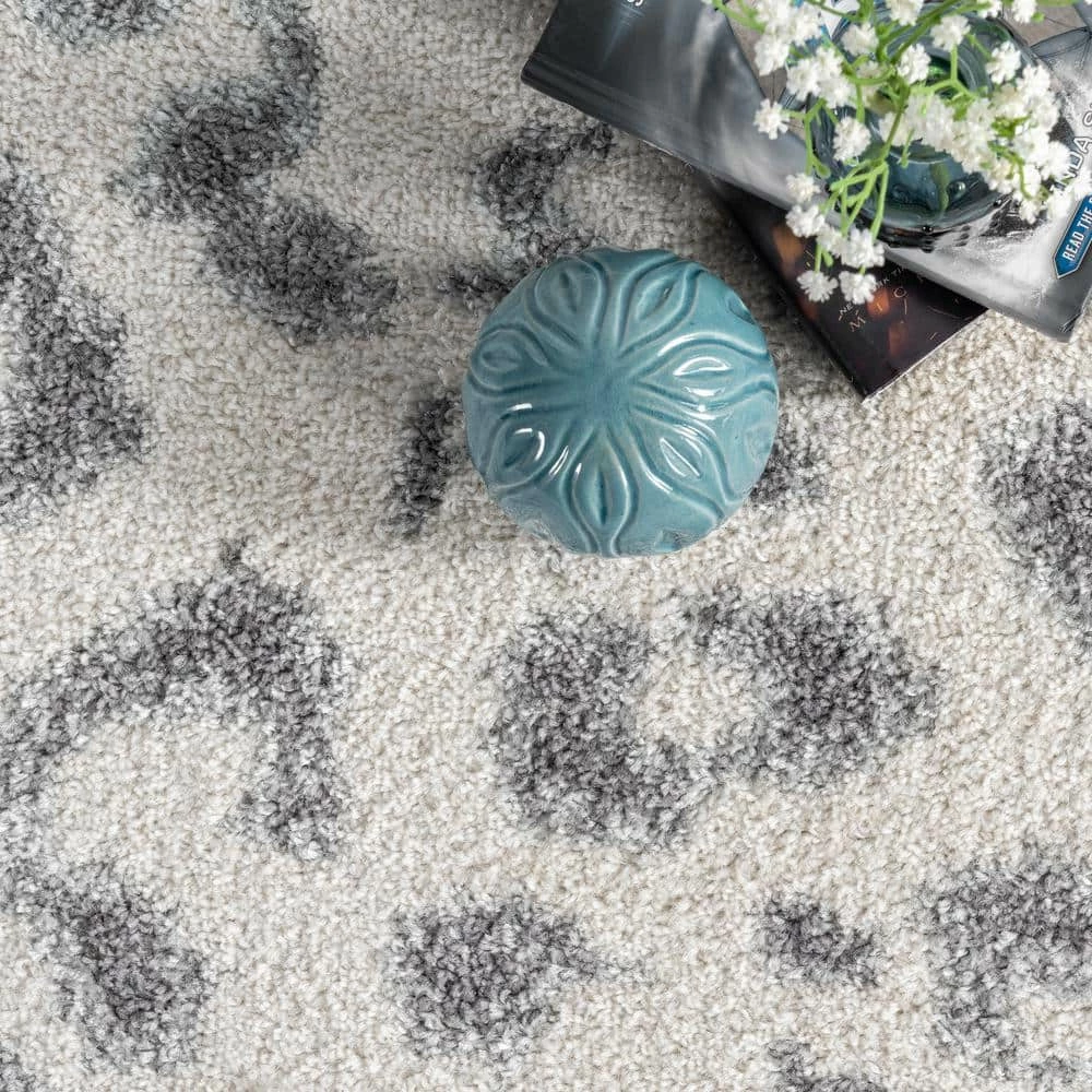 Sebastian Leopard Print Gray 10 ft. x 14 ft. Area Rug by Home Decorators Collection 5 Sebastian Leopard Print Gray 10 ft. x 14 ft. Area Rug by Home Decorators Collection - Image 5