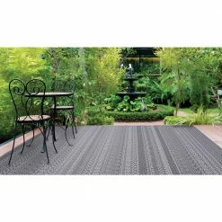 Rhapsody Gray 8 ft. x 10 ft. Indoor/Outdoor Area Rug by Home Decorators Collection 20 Rhapsody Gray 8 ft. x 10 ft. Indoor/Outdoor Area Rug by Home Decorators Collection -Home Decorators Store gray home decorators collection outdoor rugs 30417 77 1000