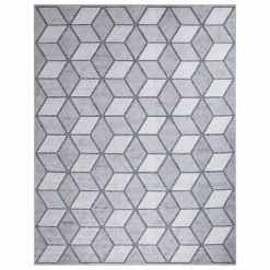 Kaleidoscope Gray 8 ft. x 10 ft. Indoor/Outdoor Area Rug by Home Decorators Collection