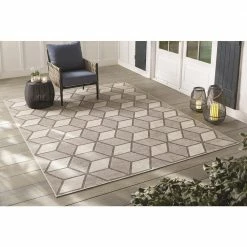 Kaleidoscope Gray 8 ft. x 10 ft. Indoor/Outdoor Area Rug by Home Decorators Collection -Home Decorators Store gray home decorators collection outdoor rugs 87167 c3 1000