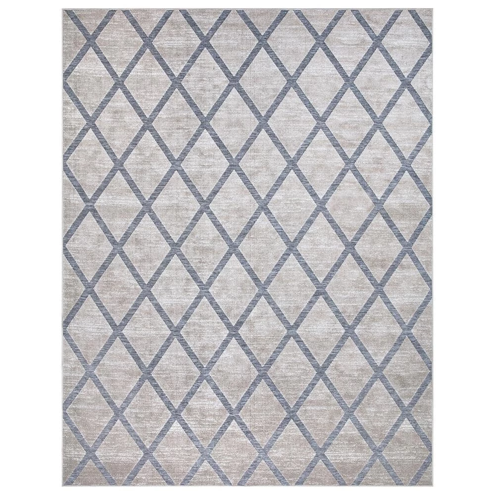 Trellis Gray 8 ft. x 10 ft. Indoor/Outdoor Area Rug by Home Decorators Collection 1 Trellis Gray 8 ft. x 10 ft. Indoor/Outdoor Area Rug by Home Decorators Collection
