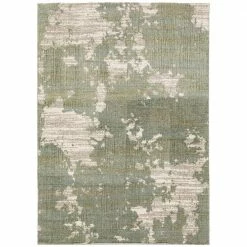 Samara Green 8 ft. x 10 ft. Abstract Shag Area Rug by Home Decorators Collection