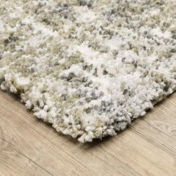 Landon Gray/Green 10 ft. x 12 ft. Abstract Shag Area Rug by Home Decorators Collection -Home Decorators Store green home decorators collection area rugs 564590 1d 1000